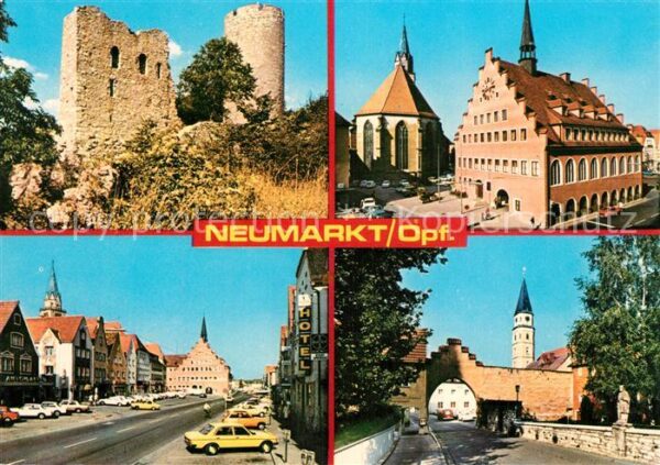 Neumarkt Oberpfalz Burgruine Zentrum Kirche Hauptstrasse