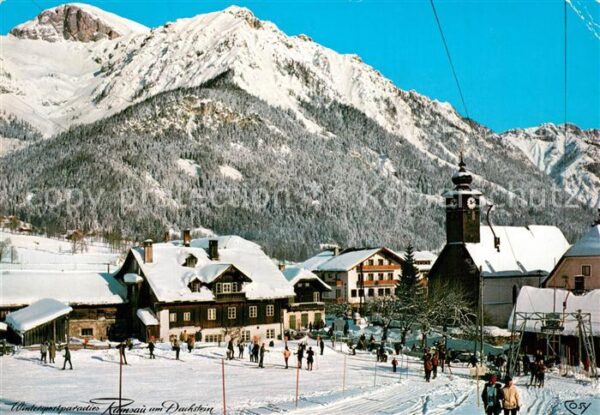 Ramsau Berchtesgaden Ortsansicht mit Kirche St. Rupert am Ku