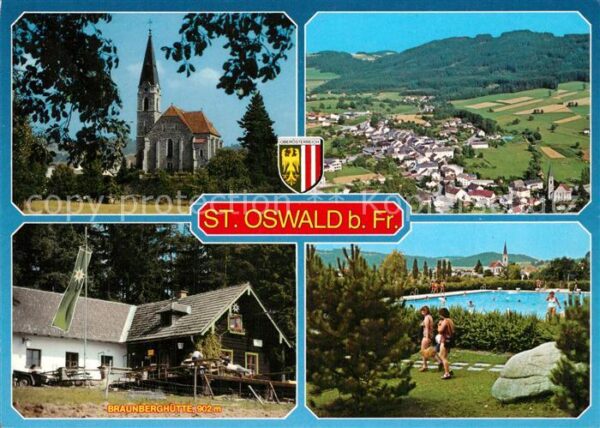St Oswald Freistadt Panorama Erholungsort im Mühlviertel Ki