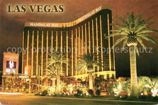 Las Vegas Nevada Mandalay Bay Resort Casino at night