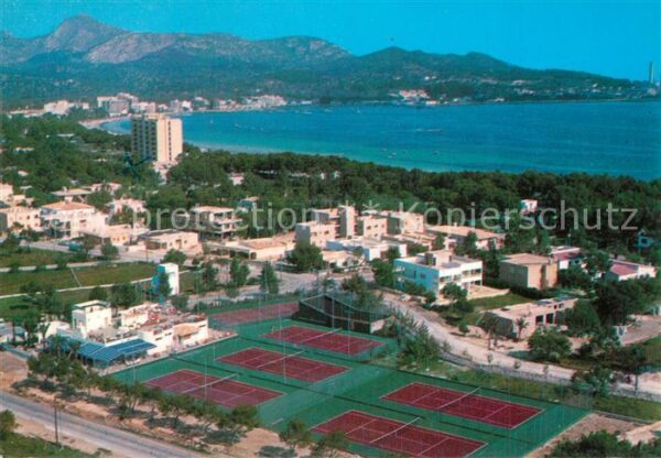 Puerto de Alcudia Tennis Sport Las Palmeras Fliegeraufnah