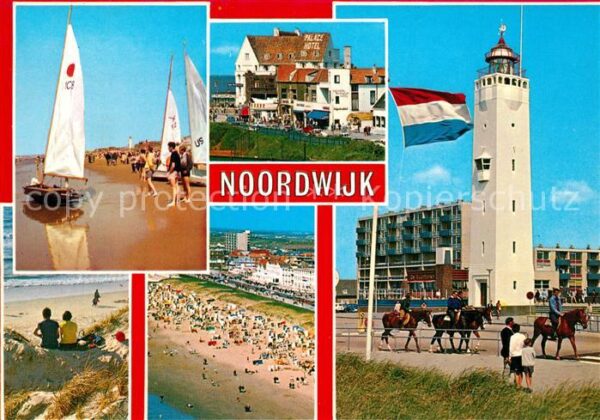 Noordwijk aan Zee  Strandidylle Reiten Palace Hotel Leucht