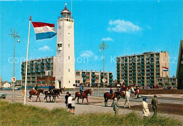 Noordwijk aan Zee  Vuurtorenplein Leuchtturm Hotels Reiten