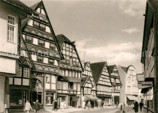 Bad Salzuflen Alte Häuser in der Lange Strasse Fachwe