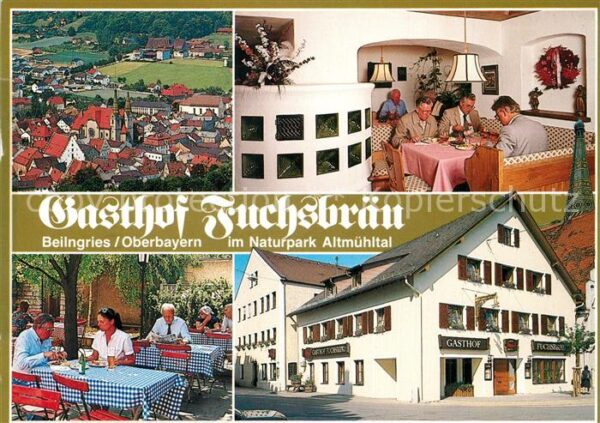 Beilngries Gasthof Fuchsbräu Restaurant Terrasse S