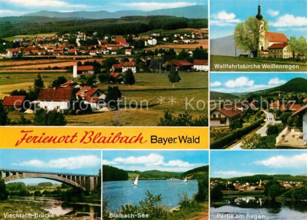 Blaibach Panorama Ferienort Wallfahrtskirche Wei