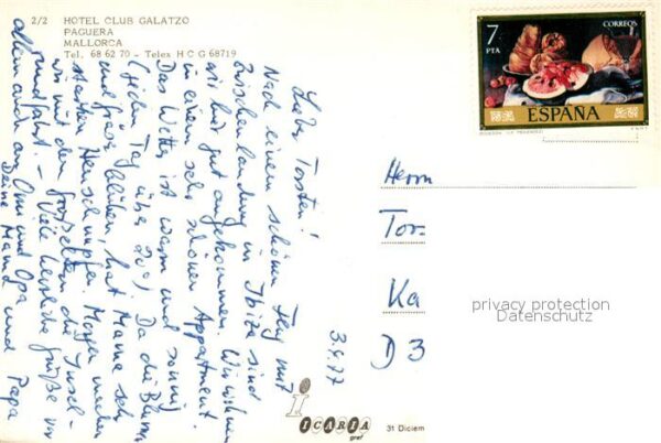 Paguera Mallorca Islas Baleares Hotel Club Galatzo Fliegeraufnahme – Bild 2