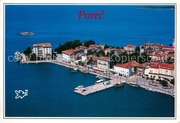 Porec Halbinsel Fliegeraufnahme