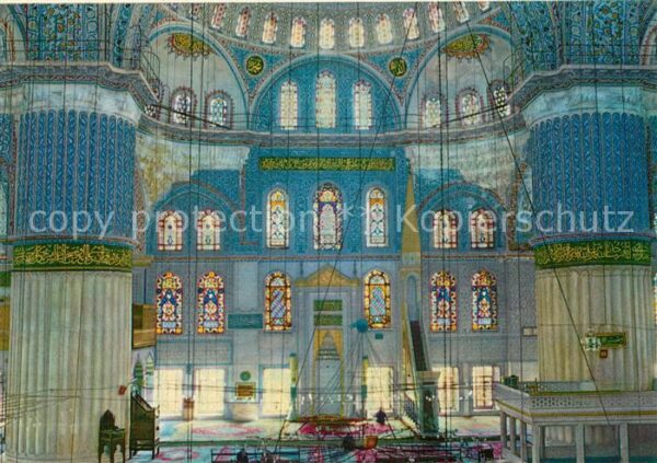 Istanbul Constantinopel Interior of the Blue Mosque