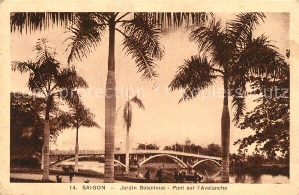 Saigon Jardin Botanique Pont sur l'Avalanche