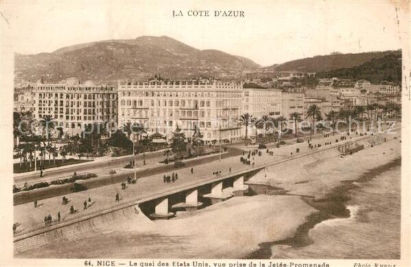 Nice Alpes Maritimes Quai des Etats-Unis Côte d_Azur vue pri