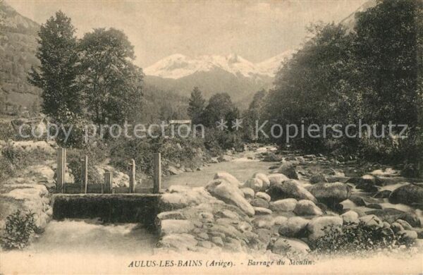Aulus-les-Bains Barrage du Moulin Pyrénées