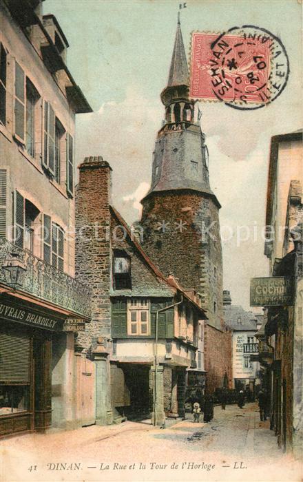 Dinan 22 Rue et Tour de l_Horloge