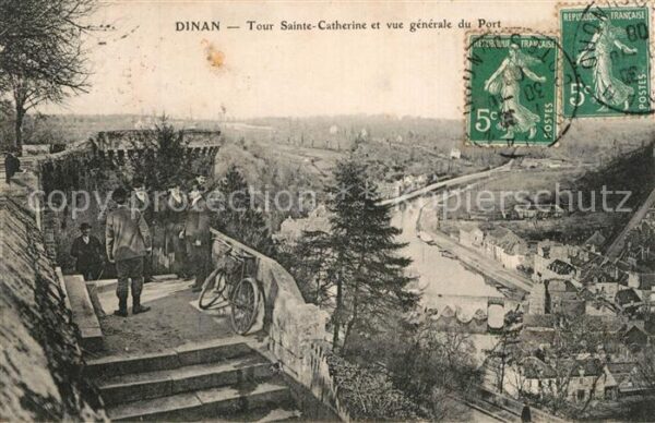 Dinan 22 Tour Sainte Catherine et vue Generale d