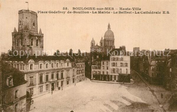 Boulogne-sur-Mer Haute Ville Place Godefroy de Bouillon