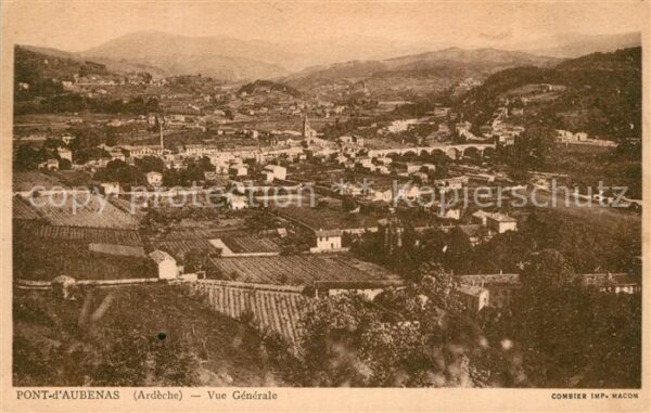 Aubenas Pont d_Aubenas vue Generale