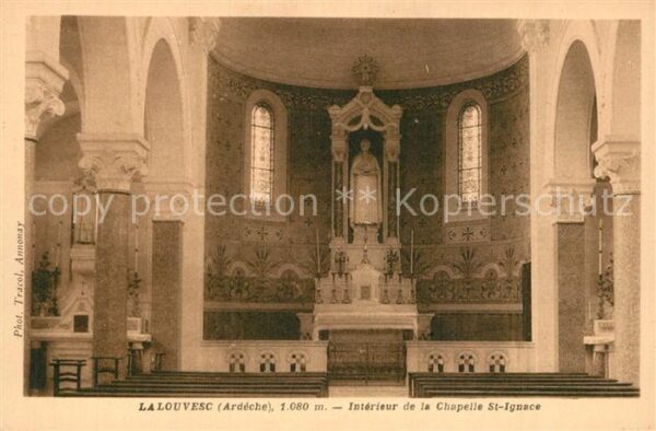 Lalouvesc Intérieur de la Chapelle Saint Ignace