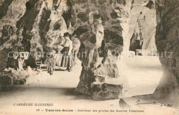 Vals-les-Bains Intérieur des grottes des Sources Vivar