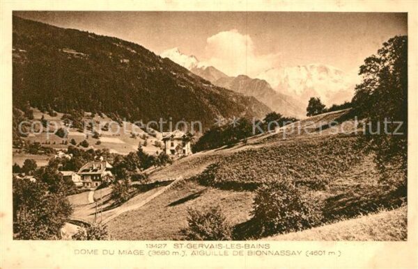 Saint-Gervais-les-Bains Panorama Paysage Dôme du Miage Aiguille