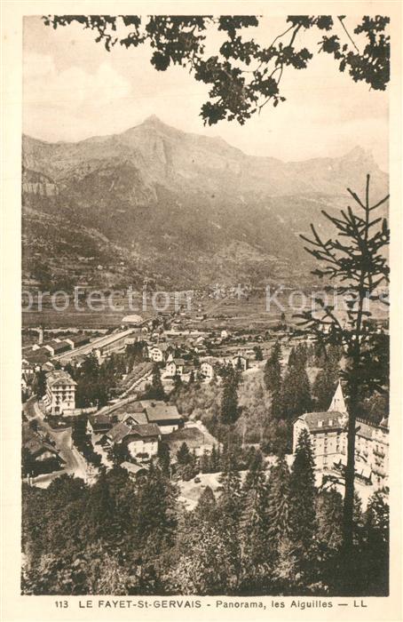 Le Fayet Panorama et les Aiguilles Alpes