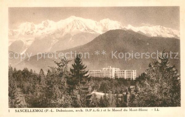 Passy Bonneville Sanatorium Sancellemoz et le Massif du