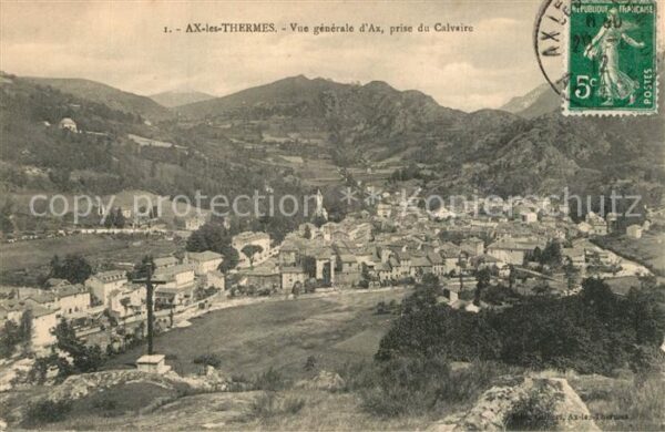 Ax-les-Thermes Vue Generale prise du Calvaire