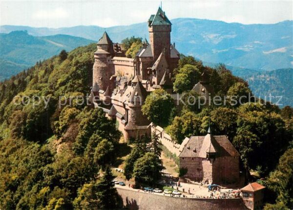 Haut-Koenigsbourg Hohkoenigsburg Chateau vue aérienne