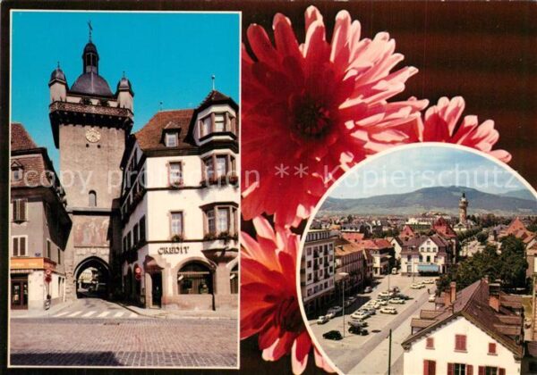 Selestat Bas Rhin Elsass La Tour Neuve vue vers les Vosges