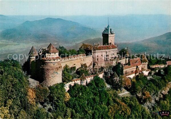 Haut-Koenigsbourg Hohkoenigsburg Chateau vue aérienne