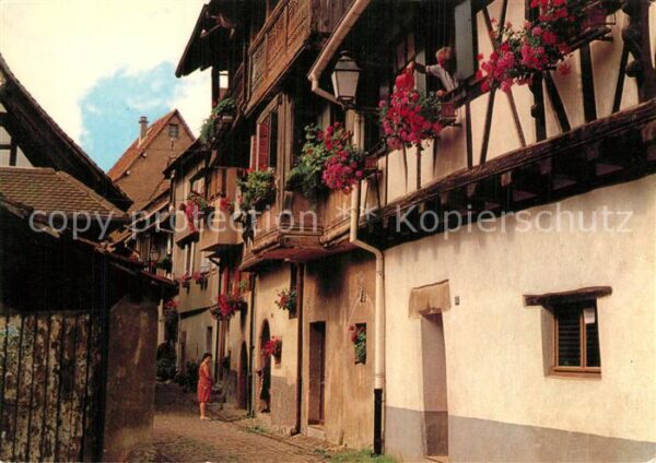 Eguisheim Haut Rhin Maisons alsaciennes a oriels du XVIe si