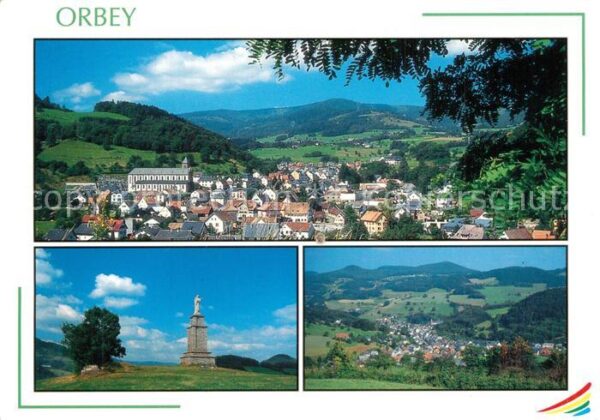 Orbey Haut Rhin Panorama Vogesen Denkmal
