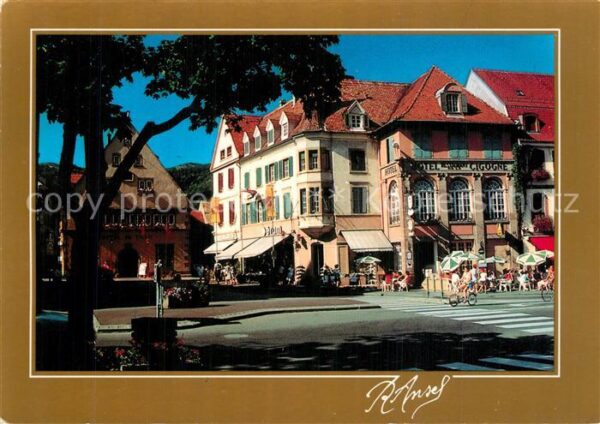 Munster Haut Rhin Elsass Hôtel de la Cigogne Oriel Rathaus