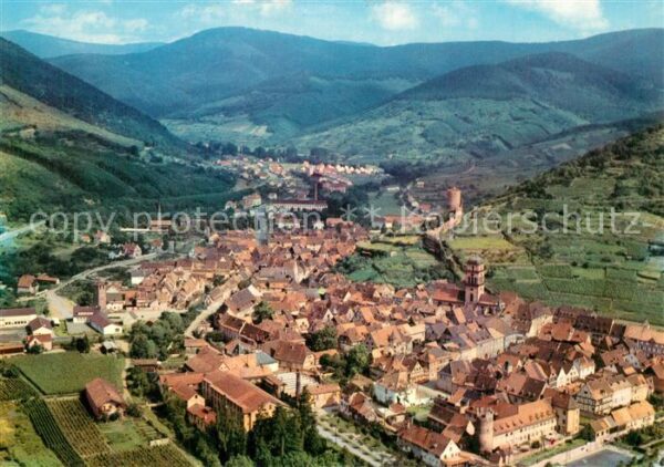 Kaysersberg Haut Rhin Vue aérienne les Vosges