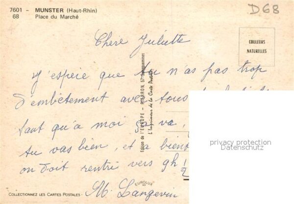 Munster Haut Rhin Elsass Place du Marché Eglise – Bild 2