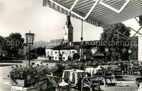 Igls Tirol Sporthotel Terrasse
