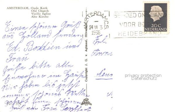 Amsterdam Niederlande Oude Kerk – Bild 2
