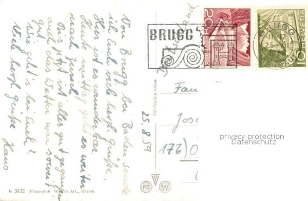 Brugg AG Ruine Ortsansichten Panorama – Bild 2