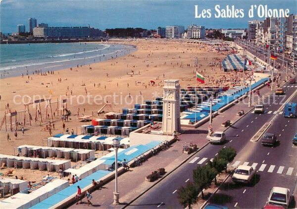 Les Sables-d Olonne Le remblai et la plage