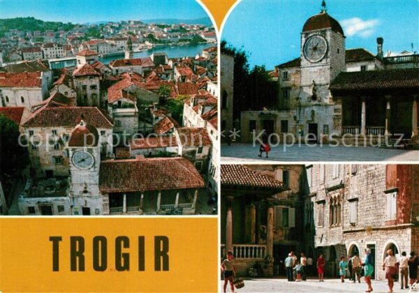 Trogir Trau Stadtansicht Uhrturm
