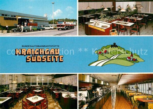 Sinsheim Elsenz BAB Raststätte Kraichgau Südseite Gastr