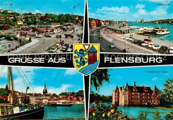 Flensburg ZOB Fördebrücke Hafen Glücksburger Schl