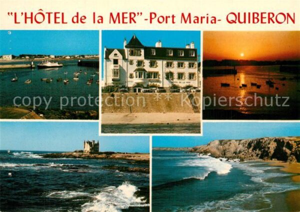Quiberon Morbihan Hotel de la Mer Port Maria Belle Ile Vu
