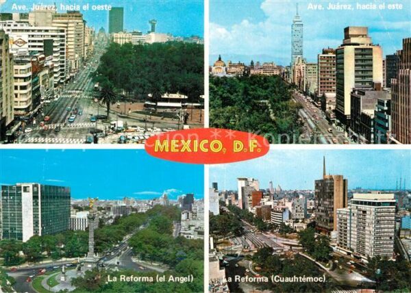 Mexico City Ave Juarez hacia el oeste Ave Juarez ha