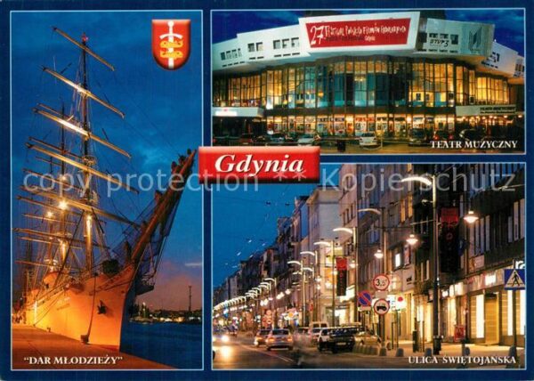 Gdynia Pommern Dar Mlodziezy Teatr Muzyczny Ulica Swie