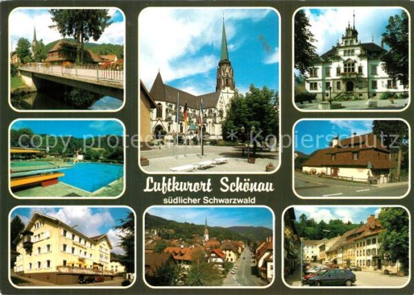 Schoenau Schwarzwald Orts und Teilansichten