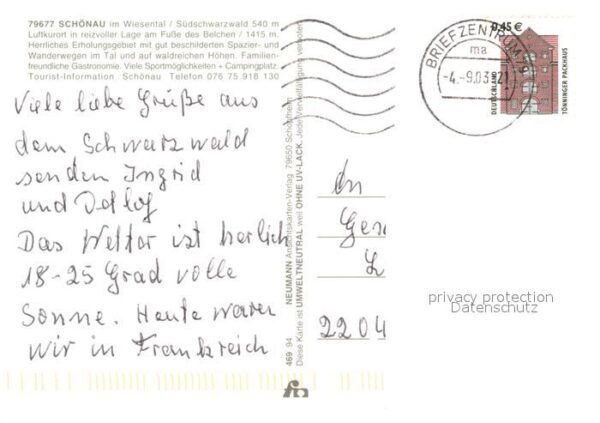 Schoenau Schwarzwald Orts und Teilansichten – Bild 2