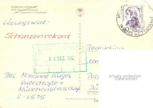 Dabrowa Gornicza Ulica Tadeusza Kasciuszki – Bild 2