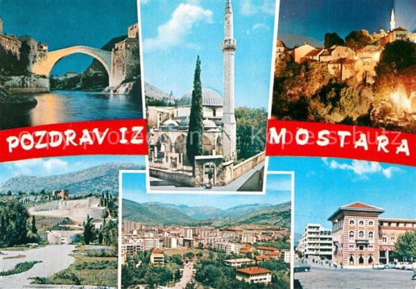 Mostar Moctap Türkenbrücke Moschee Teilansichten