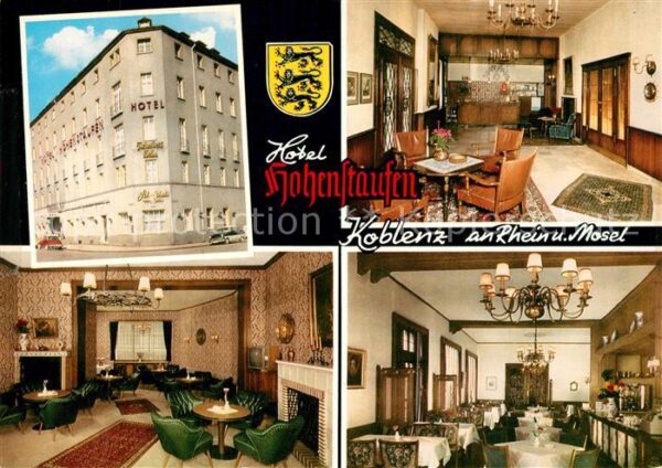 Koblenz Rhein Hotel Hohenstaufen Gasträume