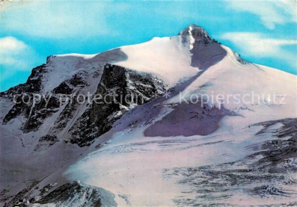 Tuxerjochhaus Blick auf Gefrorene Wand und Spannagelh